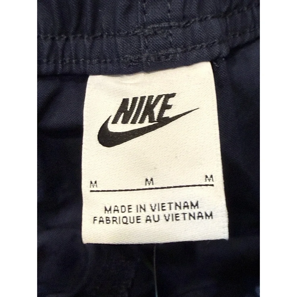 Nike Club Flow Shorts HJ1946-451 Obsidian Blue Cotton Enzyme Wash Mens M NWT